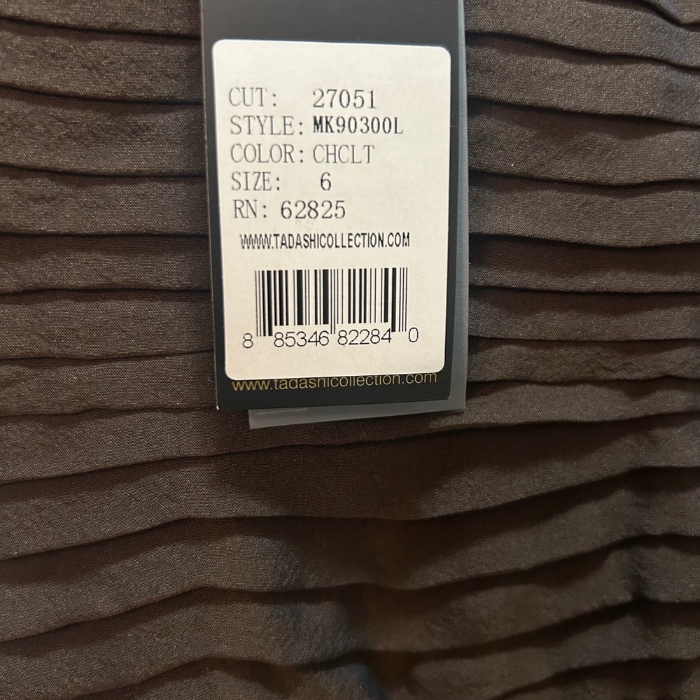 Tadashi Shoji Brown Tiered Ruffle Maxi Dress - Picture 5 of 11